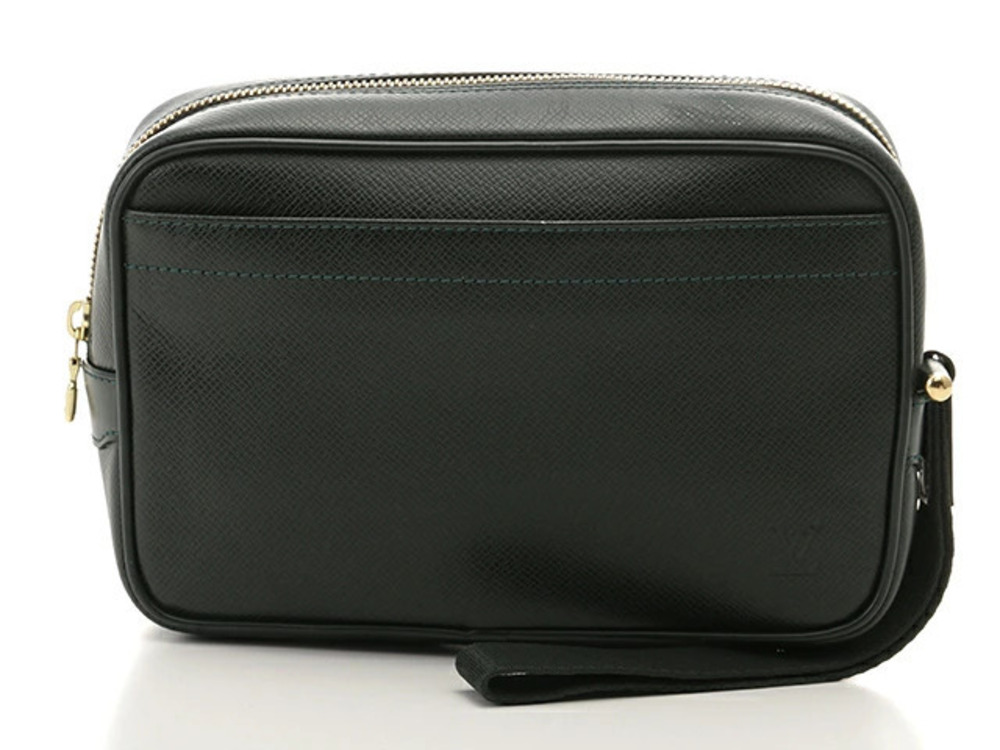 LOUIS VUITTON Kalga Handbag Taiga Epicea